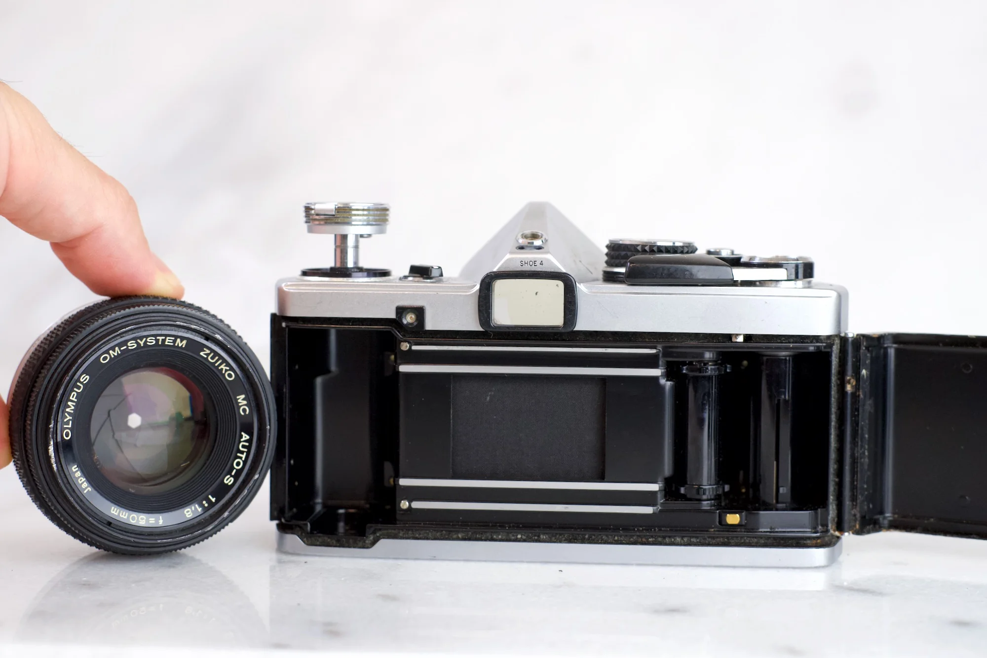 Olympus OM-2n 35mm Film SLR Camera with Olympus Zuiko 50mm F 1.8